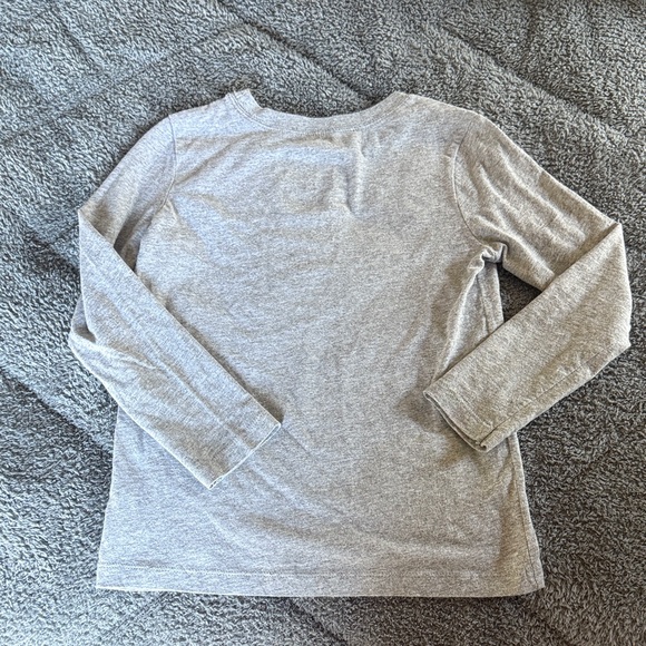 Kids Long Sleeve Gray Shirt - Picture 5 of 8